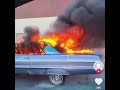 64 impala caught on fire