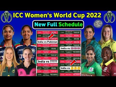 ICC Women's World Cup 2022 Schedule, Matches, Venues | ICC Womens WC 2022 Live Telecast channel