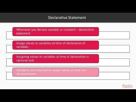 Learn C in 7 days Declarative Expression and Selection Statement|packtpub com