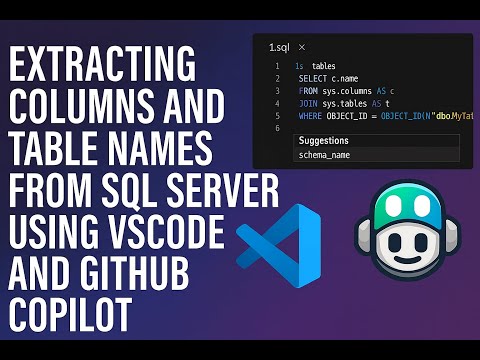 Sql Server Documentation Automation With Vs Code Github Copilot