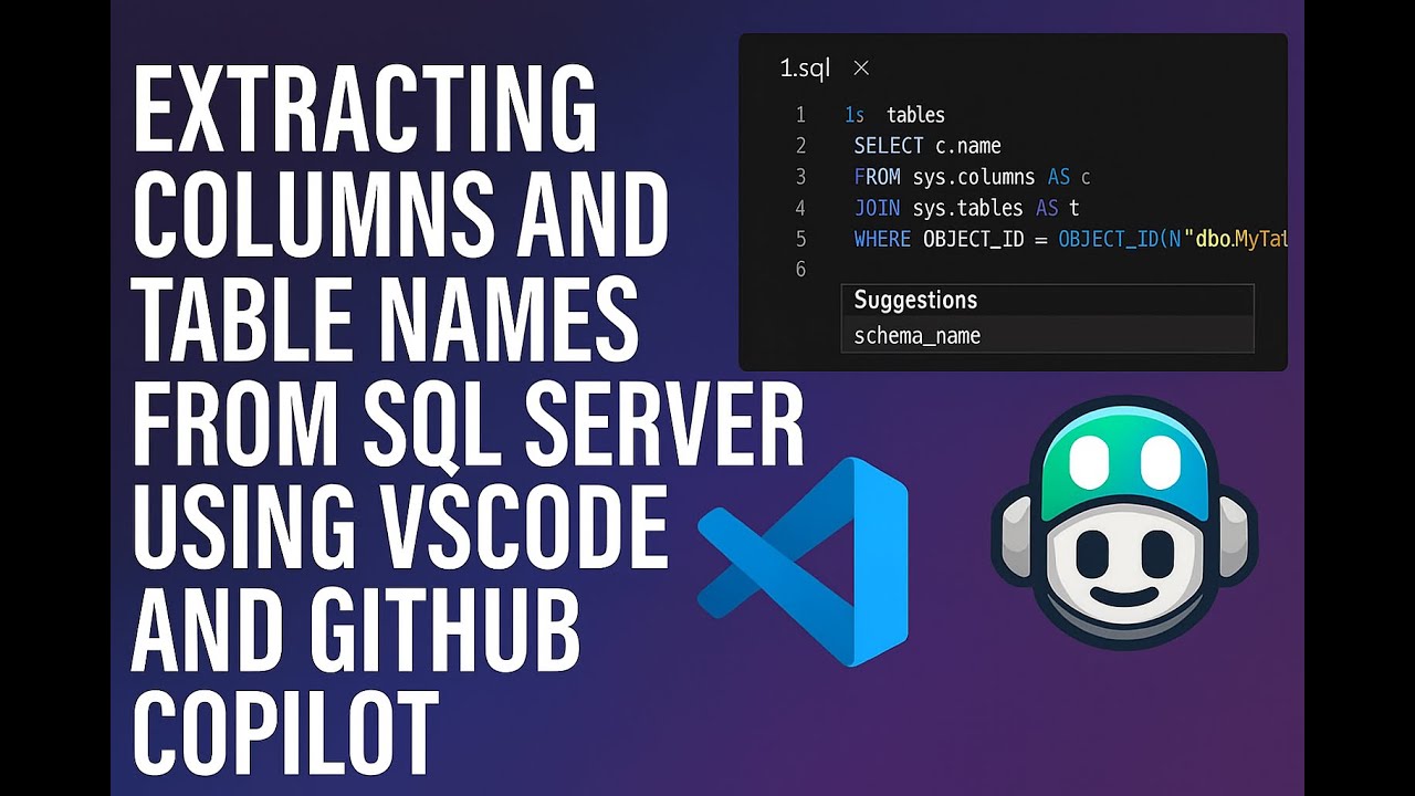 SQL Server Documentation Automation with VS Code & GitHub Copilot