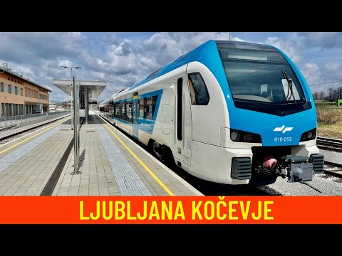 Cab ride on Slovenia's  train from Ljubljana to Kočevje