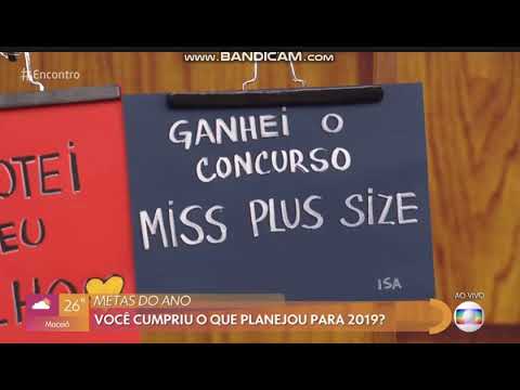 Plus Model do Maranhão  no Encontro da Fátima Bernardes.