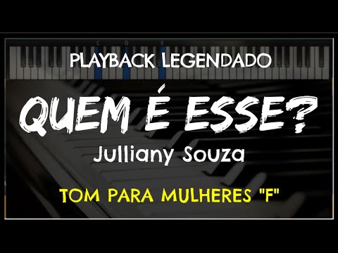 🎤 Quem é Esse (PLAYBACK LEGENDADO - TOM FEMININO "F") Julliany Souza, by Niel Nascimento