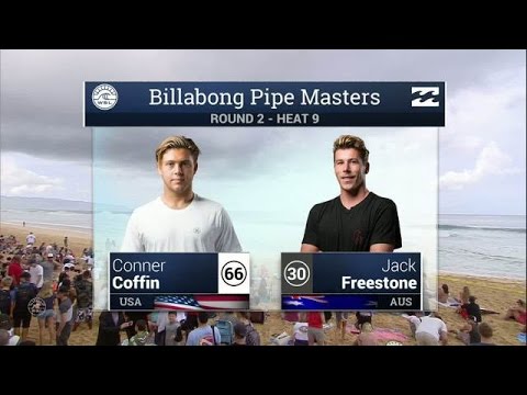 Conner Coffin vs Jack Freestone - Round Two, Heat 9 - 2016 Billabong Pipe Masters