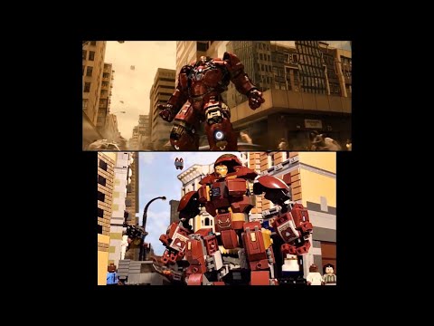Lego Hulkbuster Suit-up Side by Side Version
