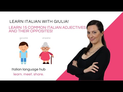 🇮🇹 Learn 30 common Italian adjectives - BEGINNER ITALIAN