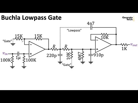 ECE4450 L27: Buchla Lowpass Gates (Analog Circuits for Music Synthesis, Georgia Tech course)