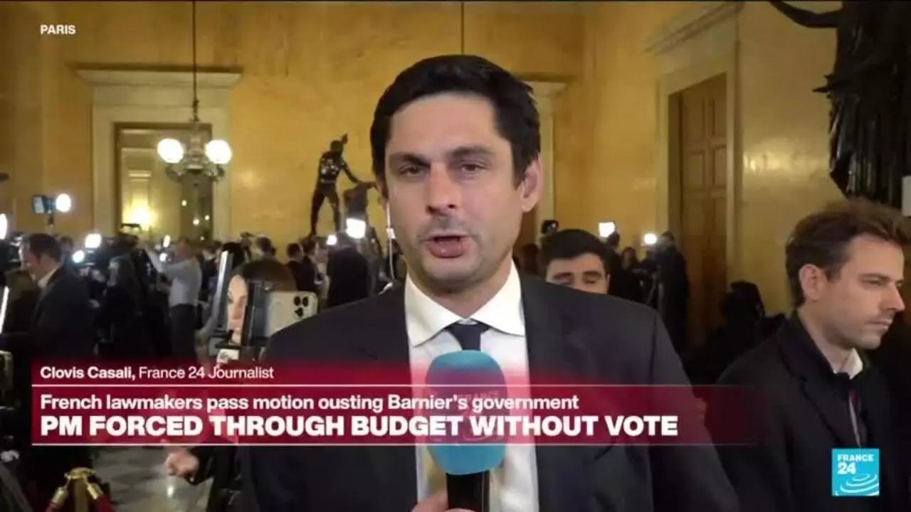 Vote to oust French Prime Minister Michel Barnier a ‘forgone conclusion’ • FRANCE 24 English