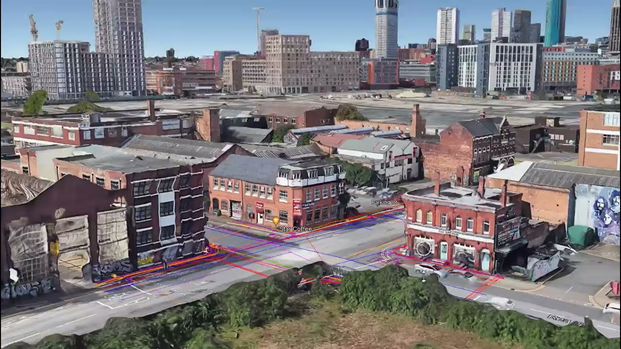 Subsurface utility mapping Data embedded in Google earth