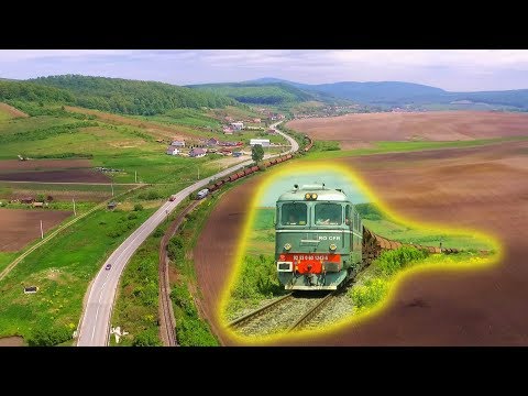 [2xMC Drone] DA1242 + Marfar CFR + DA857 urcând dinspre Jibou spre Zalău - Mirșid, jud. Sălaj