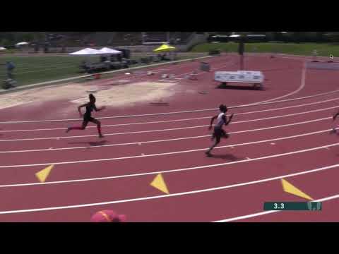 200m prelims heat 3 9-10 girls - 2019 USATF National Youth Outdoor Championships