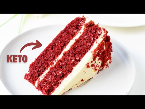 this RED VELVET CAKE with Almond Flour is an HEALTHY Low-Carb Keto Cake to celebrate any occasion
