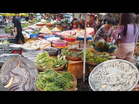 Phsar Doerm Kor Road Side Market Tour in Phnom Penh | The 24-Hour Market in Phnom Penh Episode #51