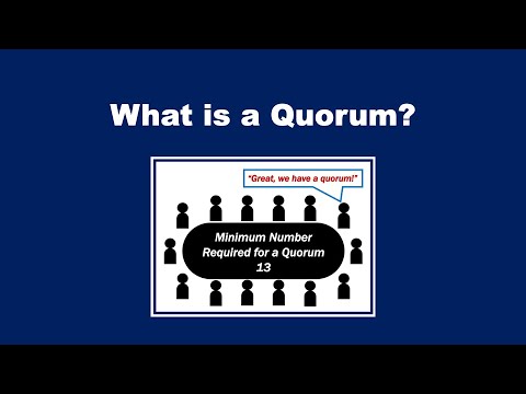 What is a Quorum? Definition and Examples