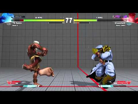 STREET FIGHTER V TS-Sabin(Dhalsim) vs Steamtank(M.Bison)