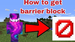 How to get barrier block in Minecraft java 1.19.3.