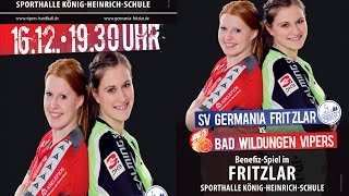 preview picture of video 'Benefiz-Spiel Germania Fritzlar vs. Bad Wildungen Vipers 16.12.14'