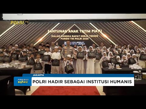 DIVISI TIK POLRI SANTUNI 100 ANAK YATIM PIATU DALAM RAKERNIS 2025