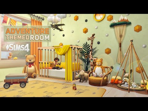 Eco Family House 🦁 ADVENTURE themed Room for Toddler | No CC | The SIMS 4