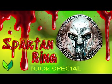 SPARTAN RING lost resin casting - 3d print to solid silver on the Anycubic D2 DLP
