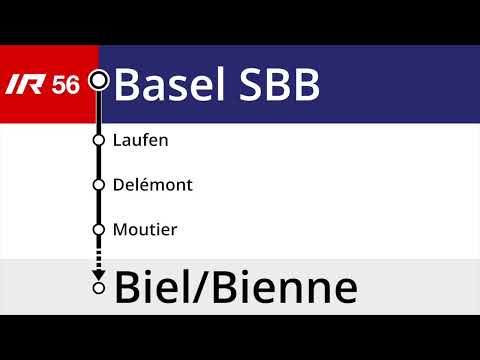 BLS Ansagen • IR56 • Biel/Bienne – Delémont – Basel SBB