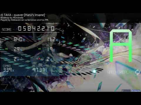 Osu! Dj TAKA - quaver [Haru's Insane] Slider break edition