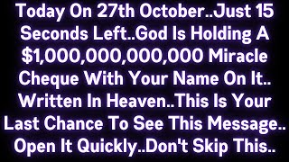 🤑🤑 GOD IS HOLDING A $1,000,000,000,000 MIRACLE CHEQUE WITH YOUR NAME ON IT..THIS IS YOUR LAST CHANCE
