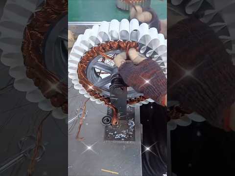 Electric vehicle motor winding process