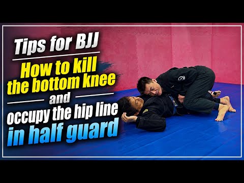 【Tips for BJJ】 ハーフガード上でのボトムの膝の制し方 -How to kill the bottom knee in half guard