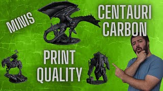Centuari Carbon print quality shown off with table top miniatures!