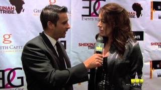 April Diamond Lose Control EDM Red Carpet Interview with Gavin Schofield Smith at Charity Event