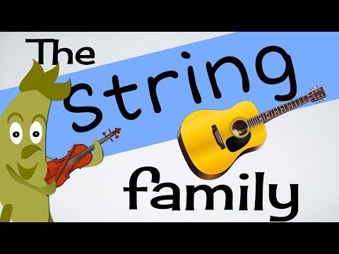 String Instruments for kids (INSTs 1)| Guitar | Harp | Violin & more | Green Bean's Music