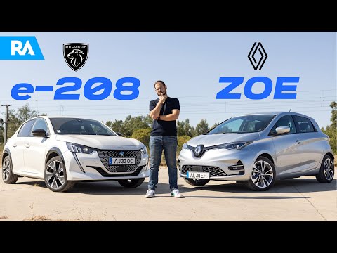 SÓ UM PODE GANHAR. Peugeot e-208 vs Renault ZOE