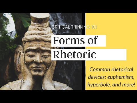 What are Rhetorical Devices (aka "Slanter")? Common forms of Rhetoric? - (Critical Thinking Course)