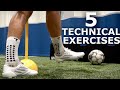 5 Individual Technical Training Exercises | Improve Your First Touch and Passing in Tight Spaces
