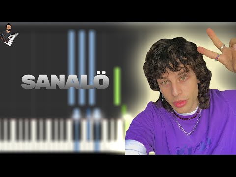 Sanalö - Leo Rizzi | Instrumental Piano Tutorial / Partitura / Karaoke / MIDI