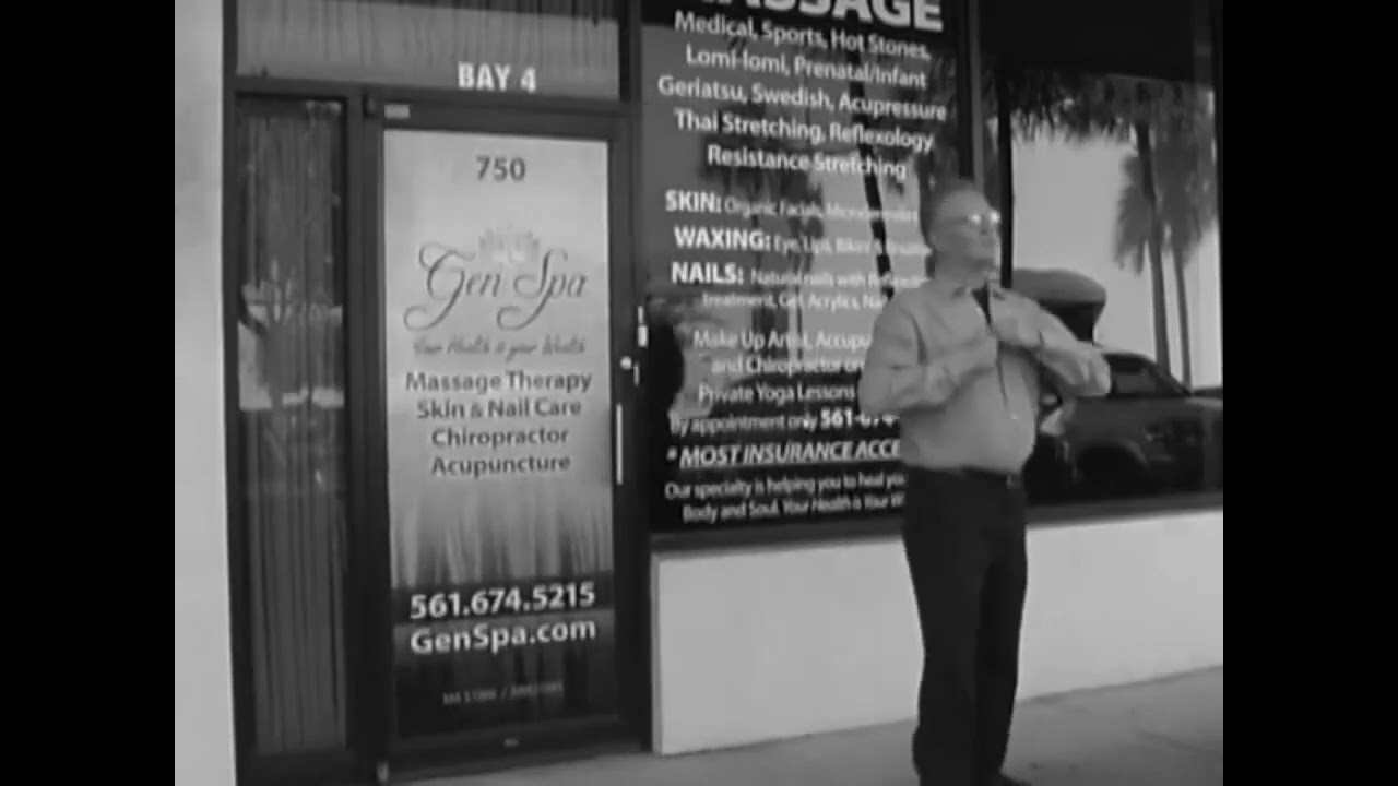 Gen Spa vintage promotional video thumbnail, from pain to feeling refreshed
