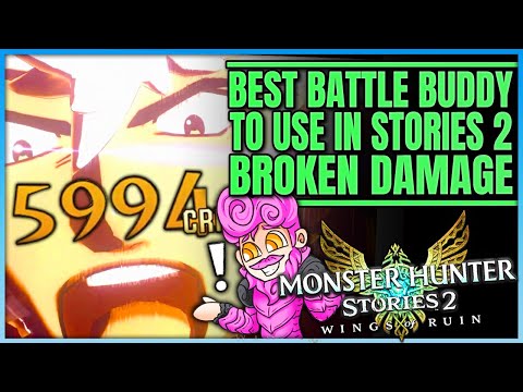 Best Battle Buddy - Hunter VS Rider - Broken Damage - Full Breakdown - Monster Hunter Stories 2!