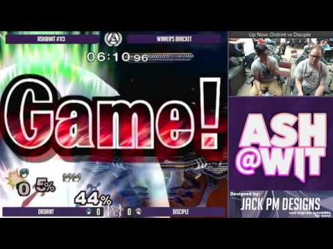 Ordrint (Marth) vs Disciple (Marth, Ice Climbers) - ASH@WIT #113 Melee Winner's Bracket