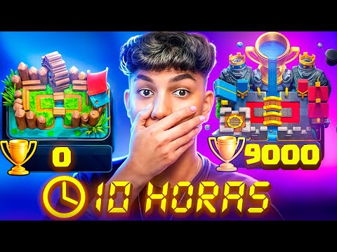 ZEREI O CLASH ROYALE DO 0 AOS 9000 TROFÉUS SEM PERDER NENHUMA PARTIDA! *histórico*