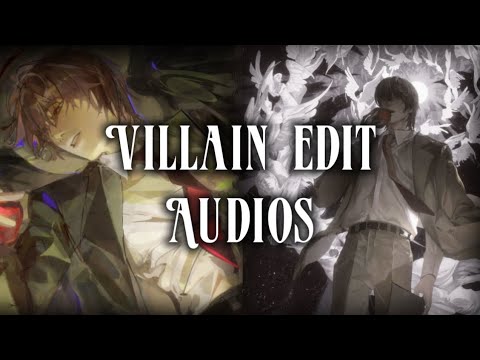 Edit Audios Because You Were the Villain All Along 🔪🖤 