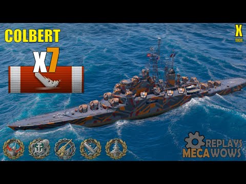 Colbert 7 Kills & 229k Damage | World of Warships Gameplay
