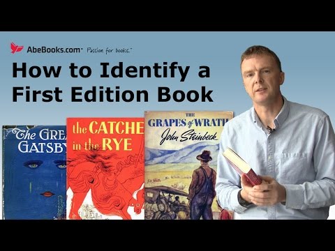 AbeBooks Explains how to Identify a First Edition Book