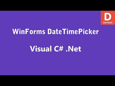 Visual C DateTimePicker Control