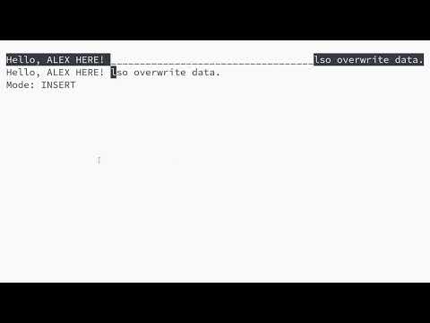 (DEMO) Gap Buffer written in C.
