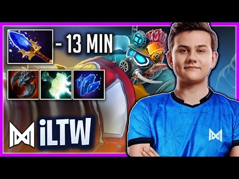 Nigma.iLTW - Gyrocopter 13 MIN Aghanim VS Dream [Spectre] | Dota 2 Gameplay