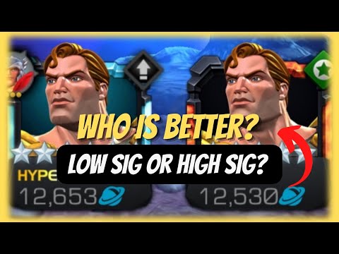 WHO IS BETTER LOW SIG OR HIGH SIG HYPERION | 5 star Rank 5 Sig 133 vs 6 star Rank 2 low sig! #mcoc