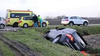 preview picture of video 'Twee gewonden bij ongeval op de kruising Ruilverkavelingsweg en Hamseweg in Drimmelen (2015-01-16)'