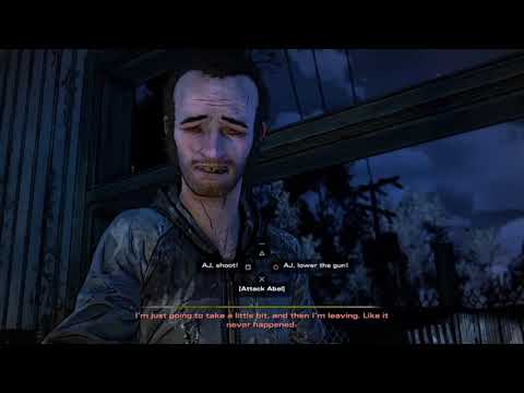 THE WALKING DEAD - Clementine attacks Abel